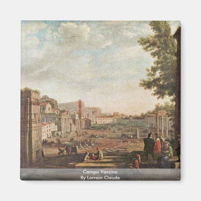 Campo Vaccino von Lorrain Claude Magnet (Vorne)