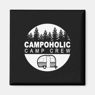 Campoholic-Camp-Crew-Familien-Camping-Grafik-Campe Magnet