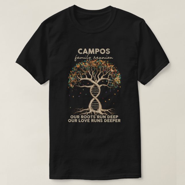 Campos Familie Wiedersehen T-Shirt (Design vorne)