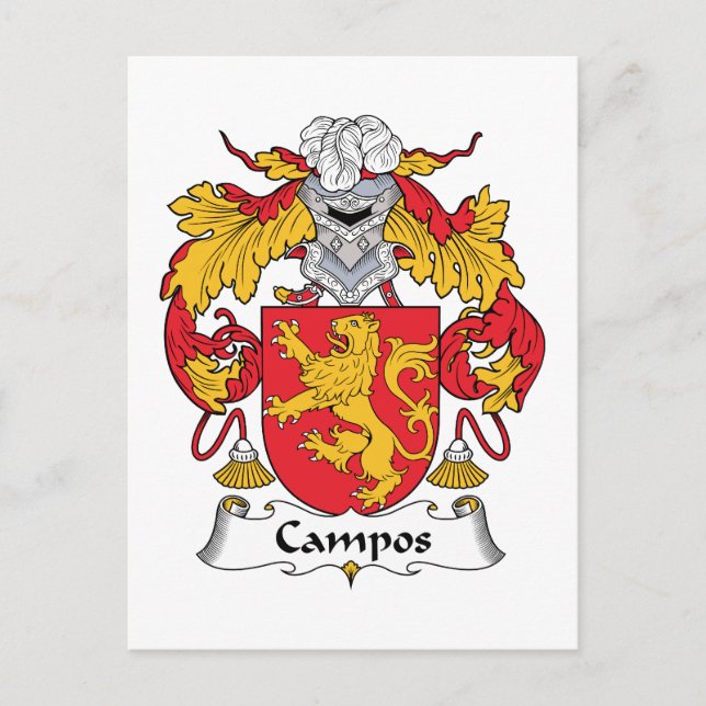 Campos Familienwappen Postkarte (Vorderseite)