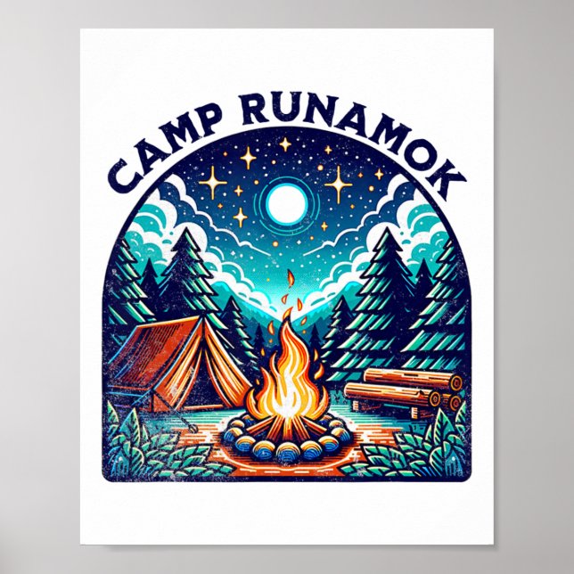 Camps Runamok Musical Playing Tee For Youth Kids M Poster (Vorne)