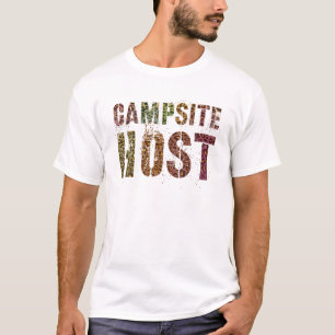 CAMPSITE HOST Leopard Print Summer Counselor Teach T-Shirt