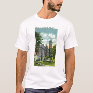 Campus-Ansicht Syrakus U, die Crouse Uni zeigt T-Shirt