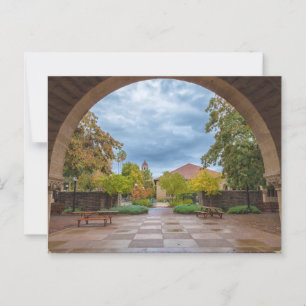 Campus der Universität Stanford im Herbst Postkarte