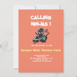 Campus Ninja | PARTY EINLADUNG