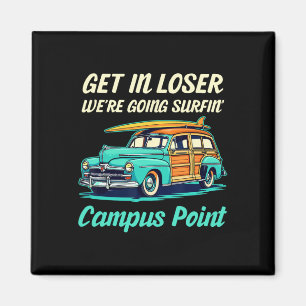 Campus Point Beach Kalifornien Surfen Frauen Männe Magnet