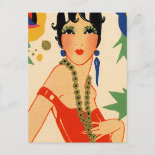 Campy Vamp Postcard Postkarte