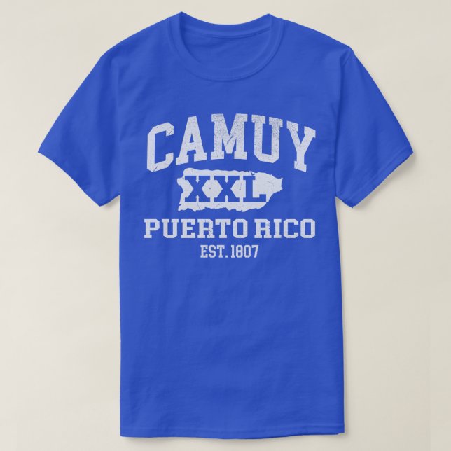 Camuy Puerto Rico XXL Athletisches Design 1 T-Shirt (Design vorne)