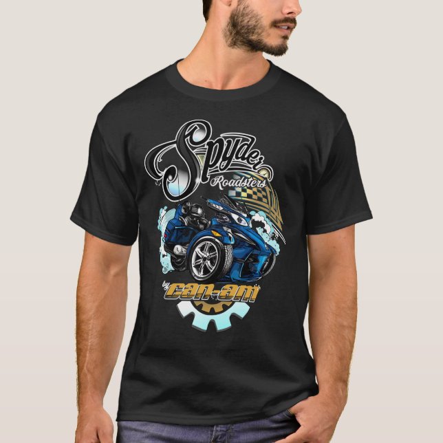 Can-am Spyder Roadsters Retro Logo Classic T-Shirt (Vorderseite)