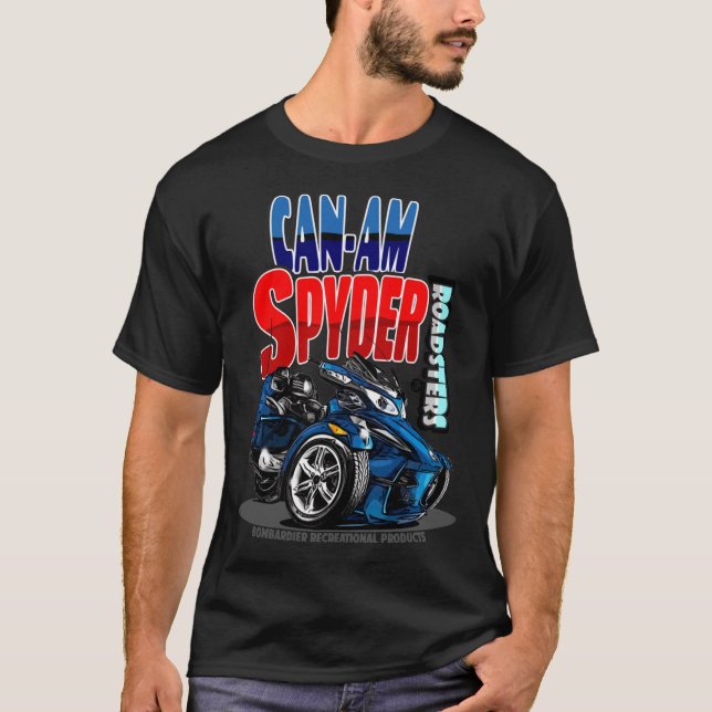 Can-Am Spyder Roadsters Retro Logo   T-Shirt (Vorderseite)