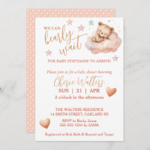 Can Bearly Wait Girl Teddy Bear Asleep auf Cloud