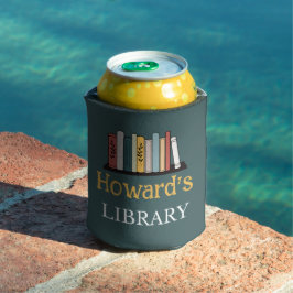 Can Cooler - Library - Personalisiert - Name hinzu Dosenkühler