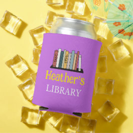 Can Cooler - Library - Personalisiert - Name hinzu Dosenkühler