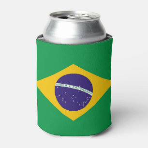 Can Cooler mit der Flagge Brasiliens Dosenkühler