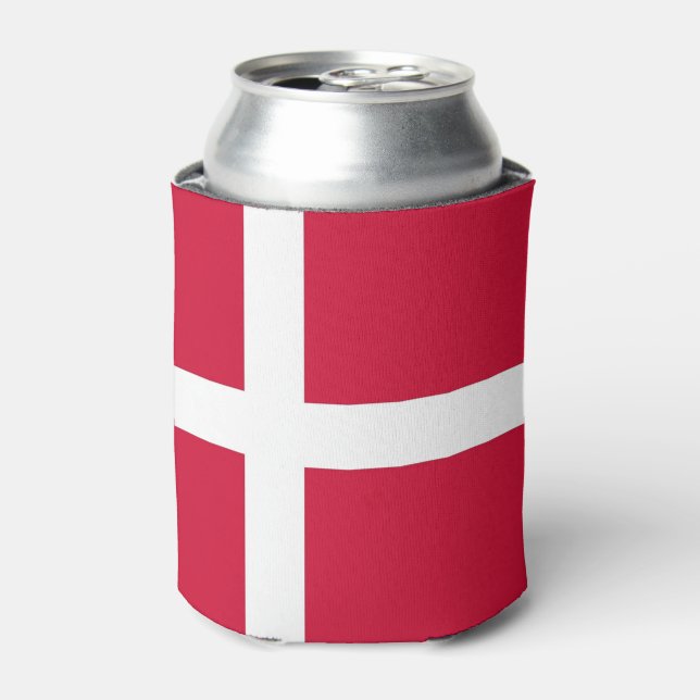 Can Cooler mit der Flagge Dänemarks Dosenkühler (Kanne Vorderseite)