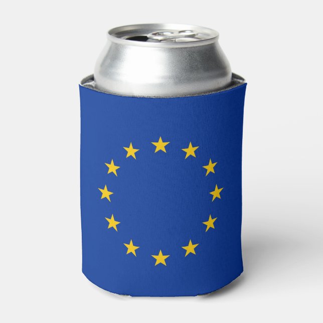 Can Cooler mit der Flagge der europäischen Gewerks Dosenkühler (Kanne Vorderseite)