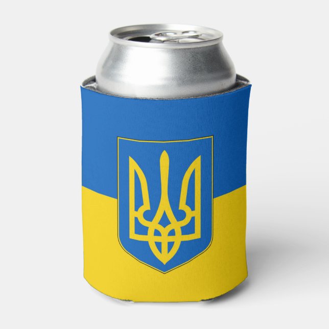 Can Cooler mit der Flagge der Ukraine Dosenkühler (Kanne Vorderseite)