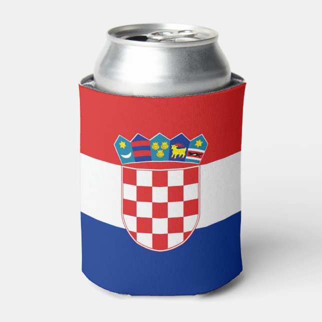 Can Cooler mit der Flagge Kroatiens Dosenkühler (Kanne Vorderseite)