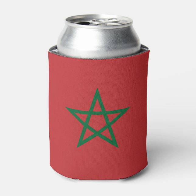 Can Cooler mit der Flagge Marokkos Dosenkühler (Kanne Vorderseite)