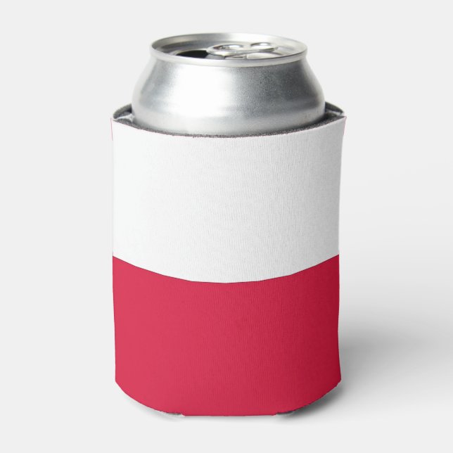Can Cooler mit der Flagge Polens Dosenkühler (Kanne Vorderseite)