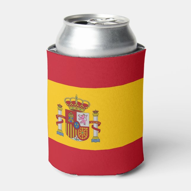 Can Cooler mit der Flagge Spaniens Dosenkühler (Kanne Vorderseite)