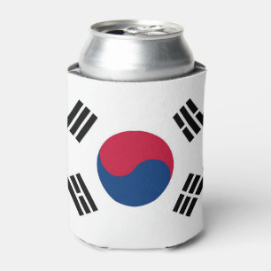 Can Cooler mit der Flagge Südkoreas Dosenkühler