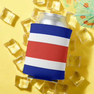 Can Cooler mit der Flagge von Costa Rica Dosenkühler