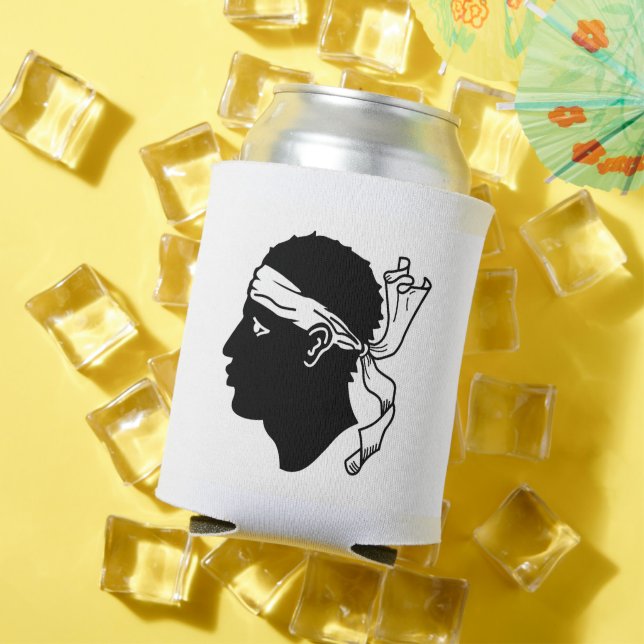 Can Cooler mit der Flagge von Korsika Dosenkühler (In Situ Sommer)