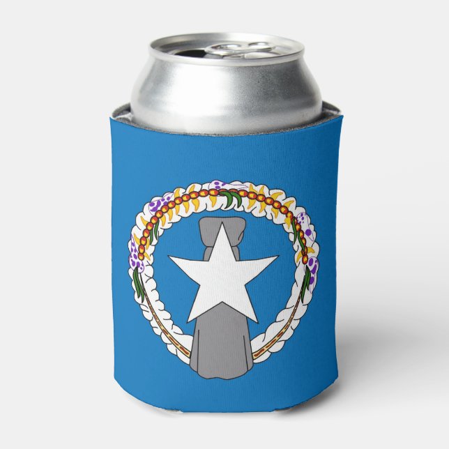 Can Cooler mit der Flagge von Nord-Mariana, USA. Dosenkühler (Kanne Vorderseite)