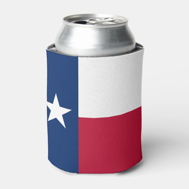 Can Cooler mit der Flagge von Texas Staat, USA. Dosenkühler (Kanne Vorderseite)