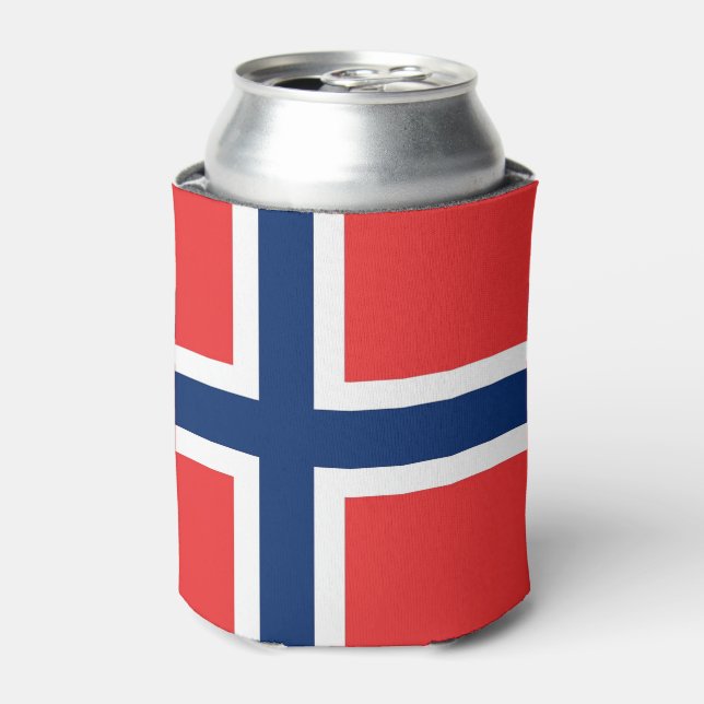 Can Cooler mit norwegischer Flagge Dosenkühler (Kanne Vorderseite)