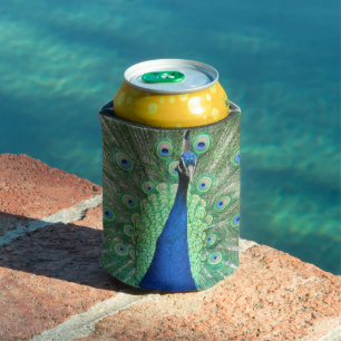 Can Cooler - Pfauenportrait Dosenkühler