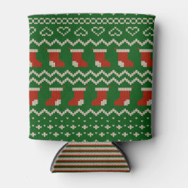 Can Cooler small Ugly Sweater Stockings Knit Dosenkühler