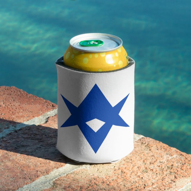 Can Cooler with flag of Toyota City, Japan Dosenkühler (In Situ Pool)