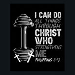 Can Do All Things Christian Jesus Bodybuilding Wei Poster<br><div class="desc">Can Do All Things Christian Jesus Bodybuilding Weightlifter</div>