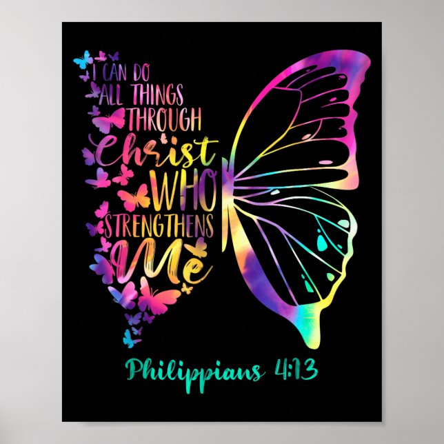 Can Do All Things Through Christ Who Strengthens M Poster (Vorne)