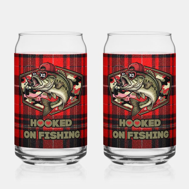 Can glas with a fun fish (Vorderseite)