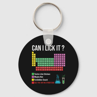 Can I Lick It Periodic Table Chart Science Teacher Schlüsselanhänger