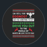 Can I Refill Your Eggnog - Family Christmas Vacati Runder Aufkleber<br><div class="desc">Das ist ein großartiges Weihnachtsgeschenk. Ihre Familie,  Freunde oder Kinder werden dieses Geschenk Liebe,  nachdem Sie es ihnen geben. Wir wünschen Ihnen und Ihrer Familie und Ihren Freunden frohe Weihnachten.</div>