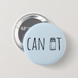 Can It Vintage Glass Jar Canning Season Button