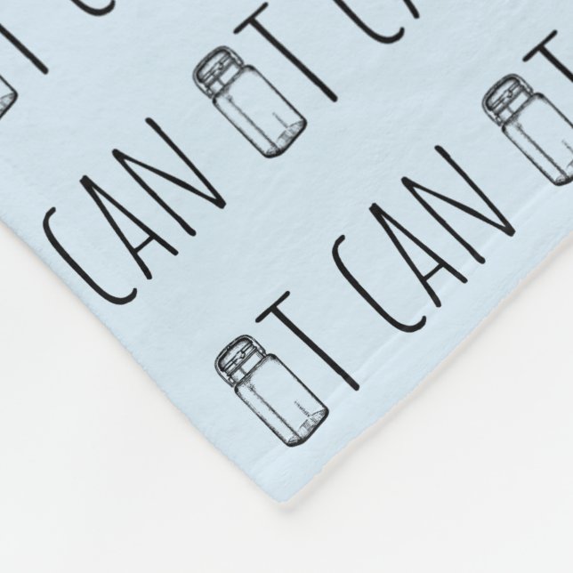 Can It Vintage Glass Jar Canning Season Fleecedecke (Ecke)