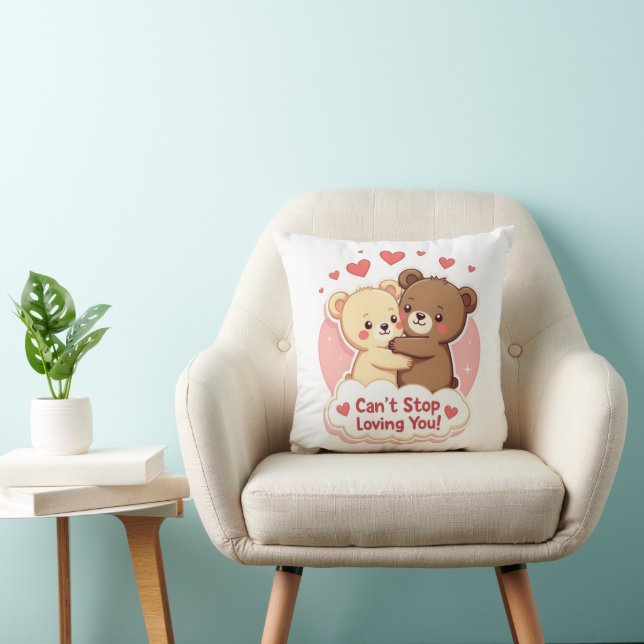 Can’t Stop Loving You Cute Valentine Pillow Kissen (Stuhl )