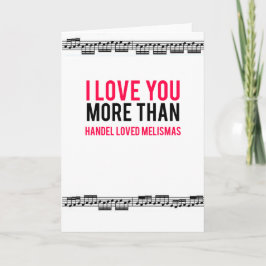 Can You Handel My Love? Card Feiertagskarte