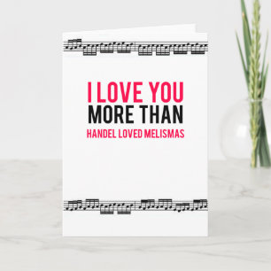 Can You Handel My Love? Card Feiertagskarte