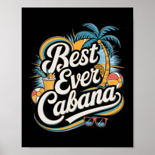 Cana Boy Tiki R Beach Limbo Surfing Rtender Server Poster