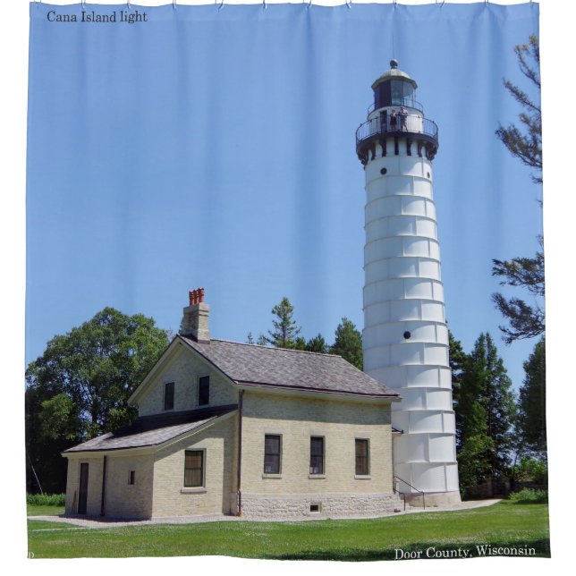 Cana Island Lichtduschvorhang Duschvorhang (Vorderseite)