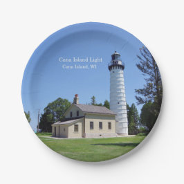 Cana Island Light Paper Platte Pappteller