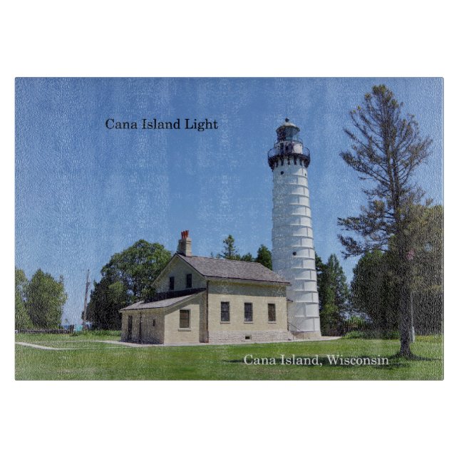Cana Island Light-Schnittboard Schneidebrett (Vorderseite)
