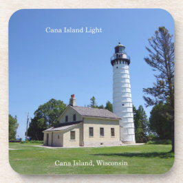 Cana Island Light Set von 6 Untersetzer aus Kunsts