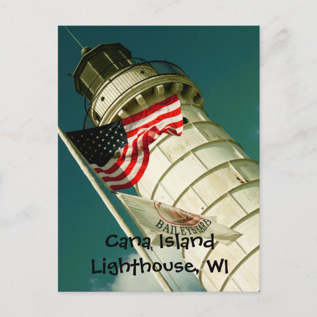Cana Island Lighthouse, WI Postkarte (Vorderseite)